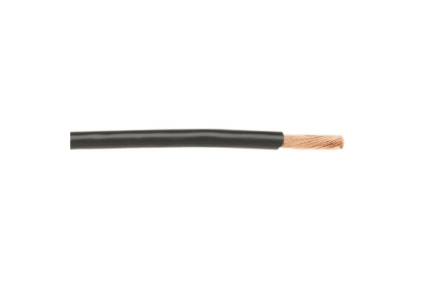 Product image for Wire 18 AWG PVC MIL-W-76 B Black 30m