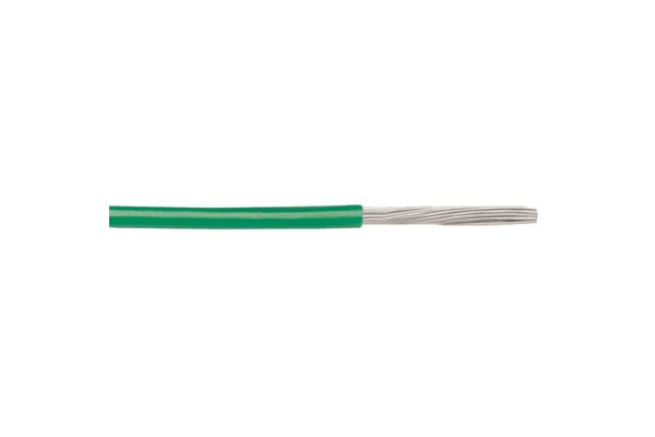 Product image for Wire 14 AWG PVC 600V UL1015 Green 30m