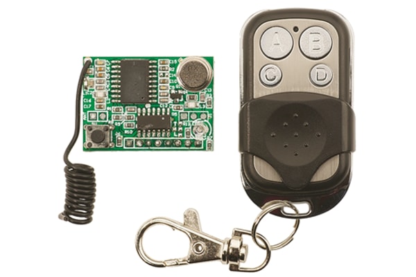 Product image for KEY FOB WIRELESS 4-BUTTON REMOTE CONTROL