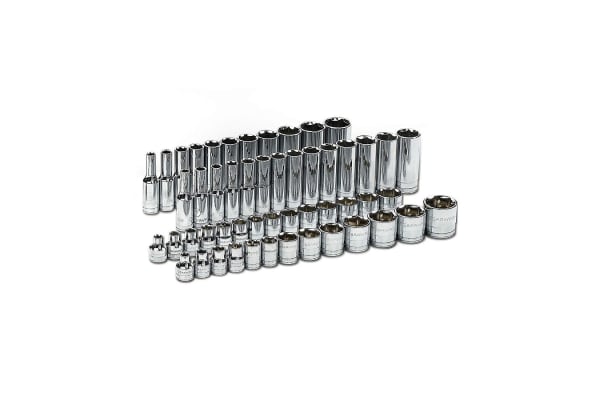 Product image for SET SKT STD/DP 3/8DR 6PT 56PC SAE/MET