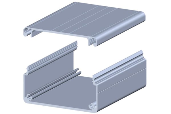 Product image for Cable trunking AL, 40x80, 2m long