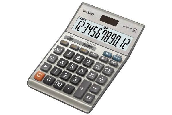 Product image for CASIO DF-120BM 12 DIGIT DESK CALCULATOR