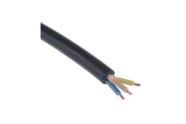 Product image for H05RRF 4 Core 2.5mm rubber cable 100m