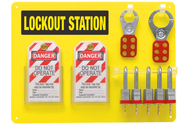 Product image for 5 Padlock Lockout Station