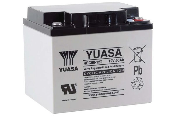 Product image for Yuasa REC50-12 Lead Acid Battery - 12V, 50Ah