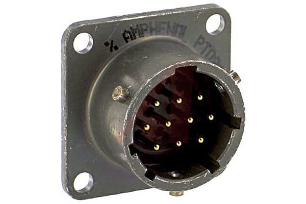 Product image for 10 way panel receptacle, pin contacts