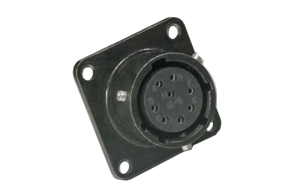 Product image for 6 way panel receptacle, socket contacts