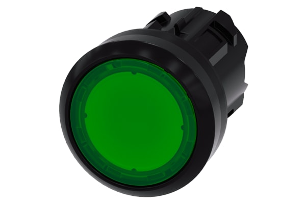 Product image for Illuminated pushbutton, 22mm, green