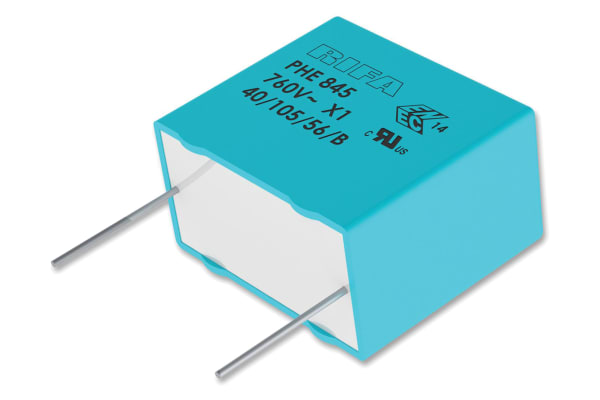 Product image for Capacitor PHE845 PP 100nF Vdc 760Vac
