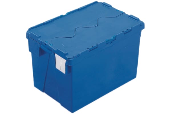 Product image for Schoeller Allibert 70L Blue PP Large Storage Box, 400mm x 600mm x 400mm