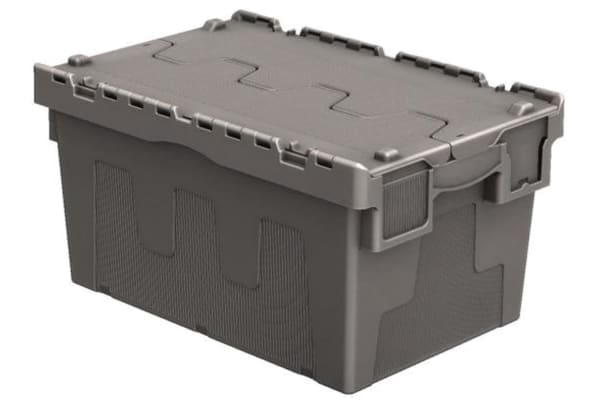 Product image for 54LTR Attached Lid Euro Container