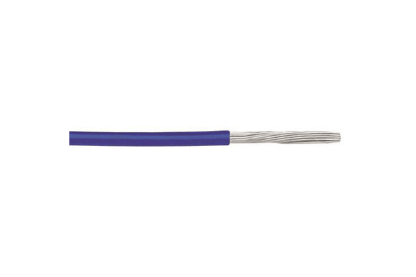 Product image for UL1213 HOOK UP WIRE PTFE 24AWG BLUE 30M