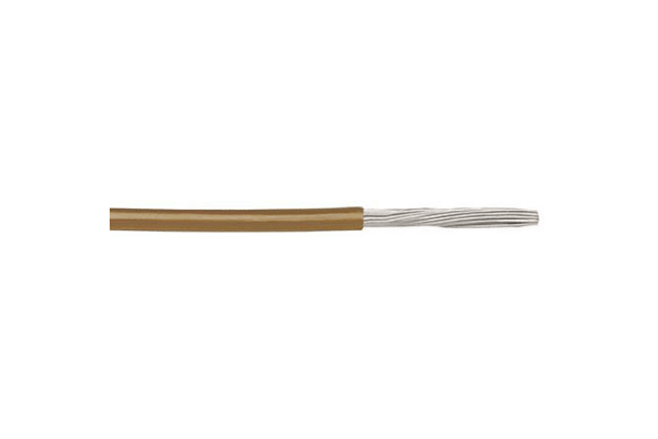 Product image for UL1213 Hook up wire PTFE 22AWG brown 30m