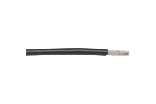 Product image for UL1180 Hook up wire PTFE 24AWG black 30m