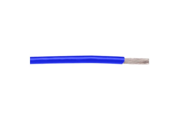 Product image for PTFE Hook up wire 30AWG 250V blue 30m