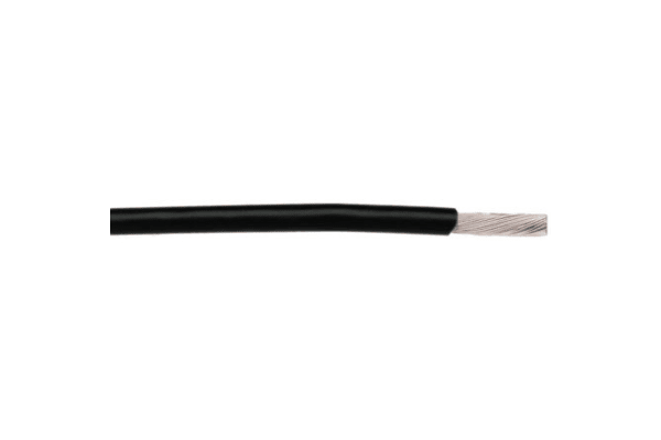 Product image for PTFE Hook up wire 28AWG 250V black 30m