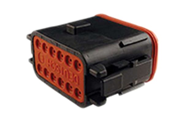 Product image for DT 12 WAY PLUG, BLACK  B KEY