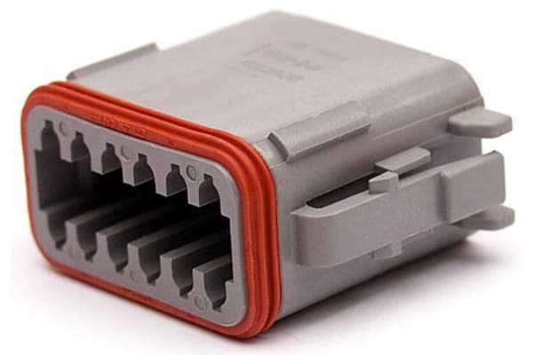 Product image for DT 12 WAY PLUG, GREY A KEY