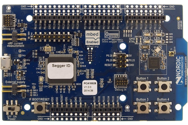 Product image for NRF51 BLUETOOTH/ANT/2.4 GHZ RF DEV KIT