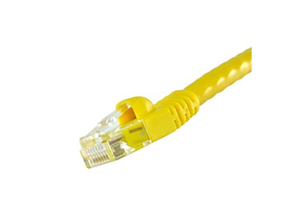 Product image for CAT6 UTP RJ45 CABLE ASSEMBLY YELLOW 4.2M