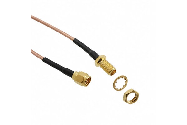 Product image for SMA PLUG-BULKHEAD PLUG LEAD RG316 610MM