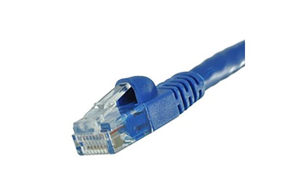 Product image for CAT6 MOLDED PATCH LEAD, BLUE 1.5M