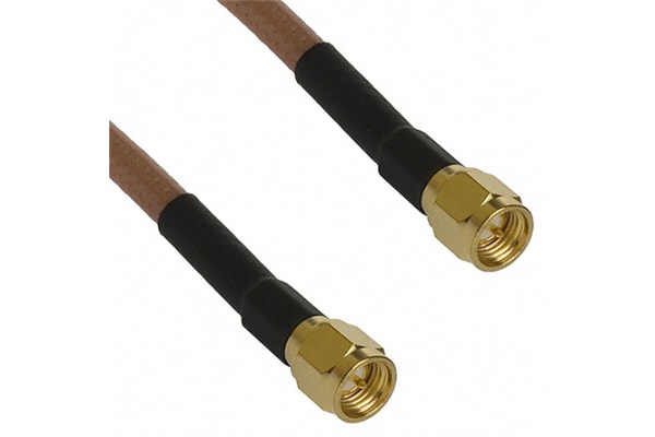 Product image for SMA NON-BOOTED CABLE ASSEMBLY RG-142 12"