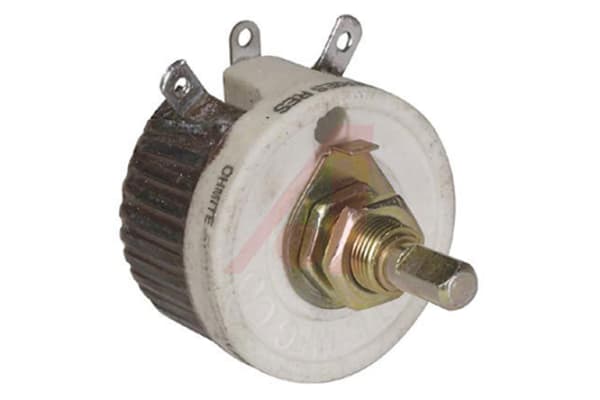 Product image for RHEOSTAT WWT 1R 25W 5A SHAFT 1/4