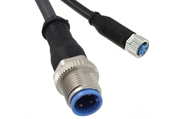 Product image for M8 SKT- M12 PLUG, 4P 1.5M AA