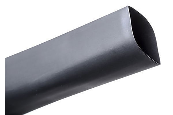 Product image for RNF-100 polyolefin tubing  Black 1/8