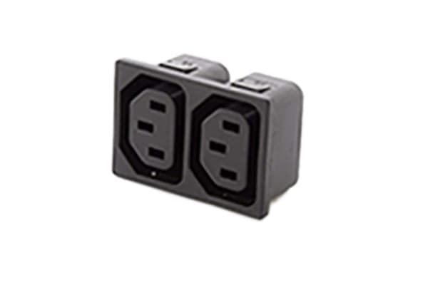 Product image for Outlet,C13,10/20A,250Vac,1.5mm snap