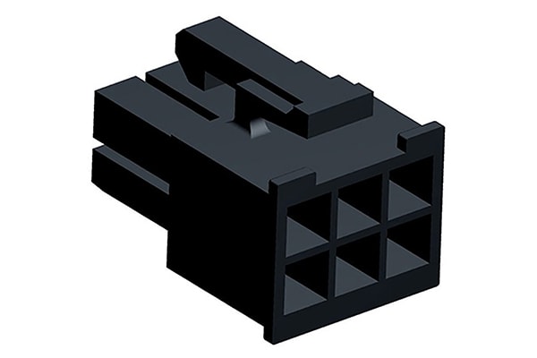 Product image for Mini-Fit Jr. 4.2mm receptacle housing,6P