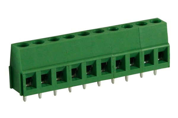 Product image for 5MM PCB TERMINAL BLOCK, STD PROFILE,10P