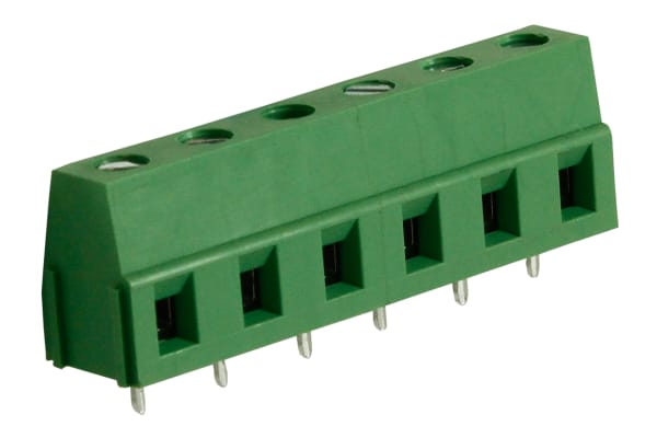 Product image for 7.5mm PCB terminal block, std profile,6P