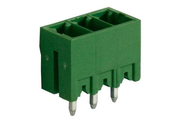 Product image for 3.81mm PCB terminal block,vert header,3P