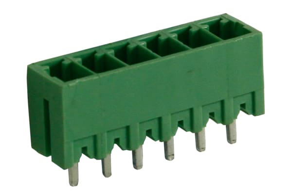 Product image for 3.81mm PCB terminal block,vert header,6P