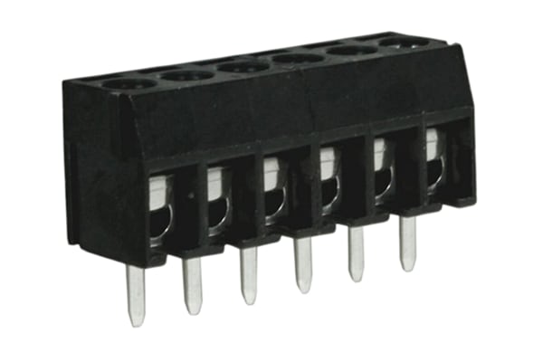 Product image for 3.5mm U/low prof PCB terminal block,6P