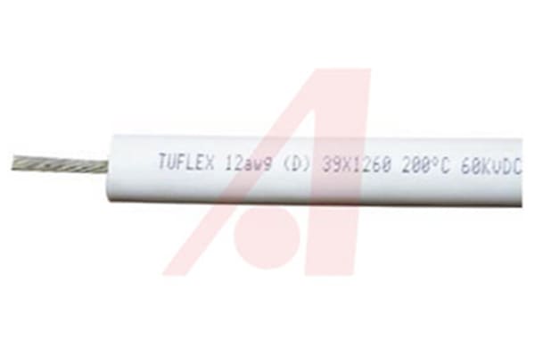 Product image for Wire, Hook-Up, 22 AWG, 5 kV, White