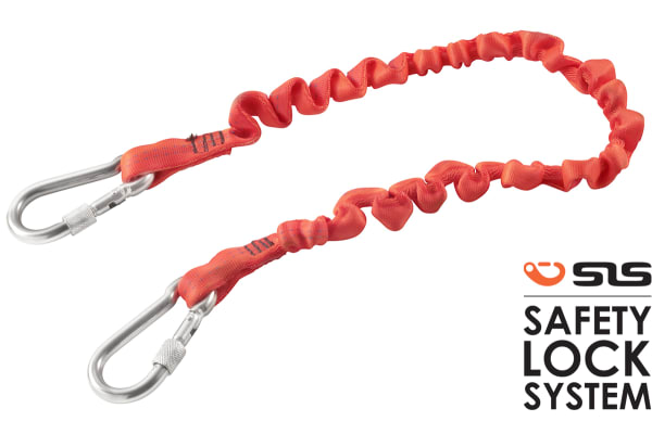 Product image for SLS LANYARD 1.2M 2 CARAB SCREW 80MM