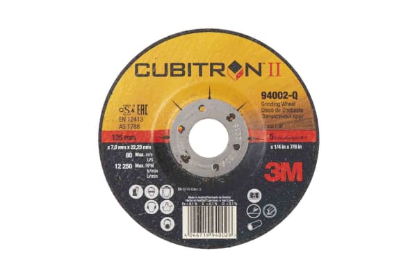 Product image for 3M Cubitron II grinding wheel 125mmx7mm