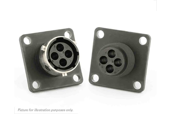 Product image for 4 way panel receptacle, socket contacts