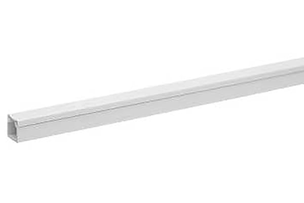 Product image for White PVC std mini trunking,16x16mm 2m L