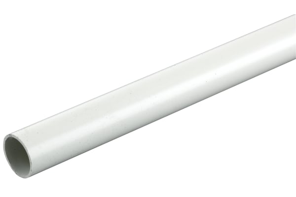 Product image for Heavy duty white PVC conduit,20mm 2m L