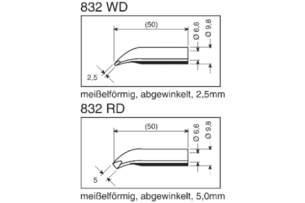 Product image for SOLDERING TIP PENCIL 832 WD