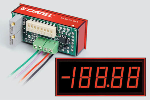 Product image for Low power red LED ammeter,4-20mA 13.2mm