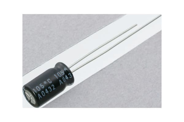 Product image for CAPACITOR,ALUMINIUM,RADIAL,63V 15UF