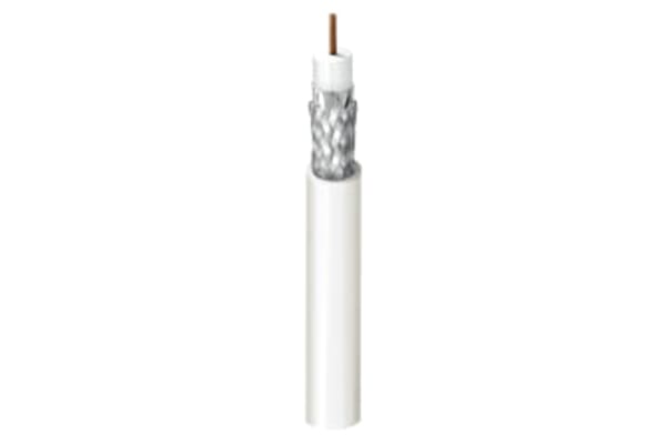 Product image for Cable Coax RG59 B/U PVC white 100m