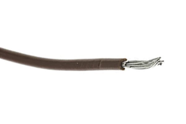 Alpha Wire Brown 1.3 mm² Hook Up Wire, 16 AWG, 26/0.25 mm, 30m, PVC  Insulation