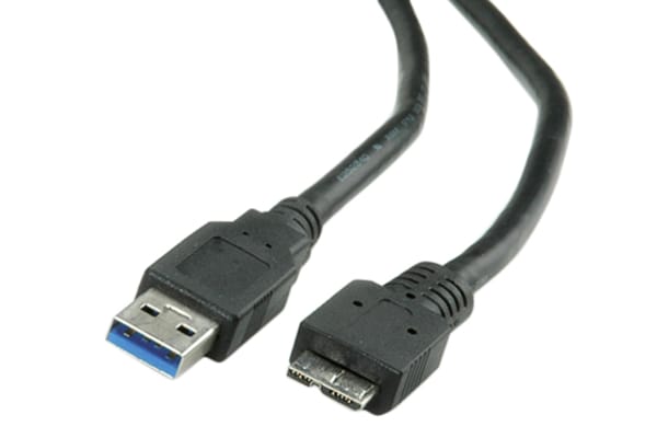 Product image for ROLINE USB3.0 CABLE, A-MICROB, M/M,0.15M