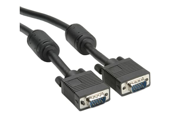 Product image for ROLINE HQ VGA W. FERRITE+DDC HD15 M/M 3M